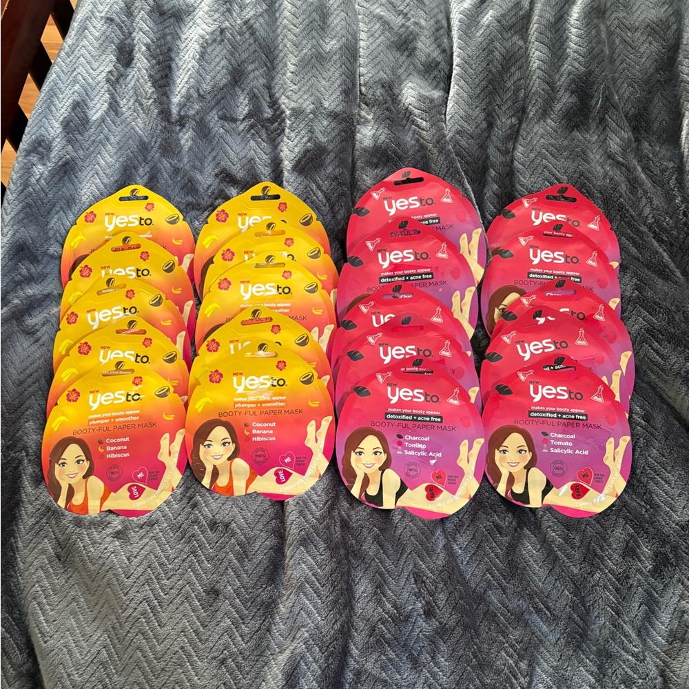 Lot of 20 Yes to Mask Booty-ful Paper Masks